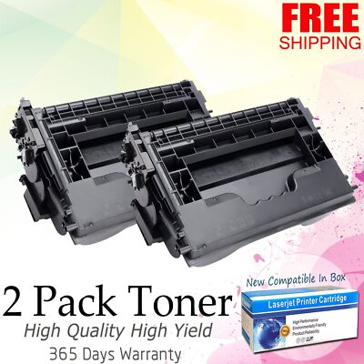 2PK CF237X 37X Black Toner For HP LaserJet Enterprise Flow MFP M631h M632z M633z