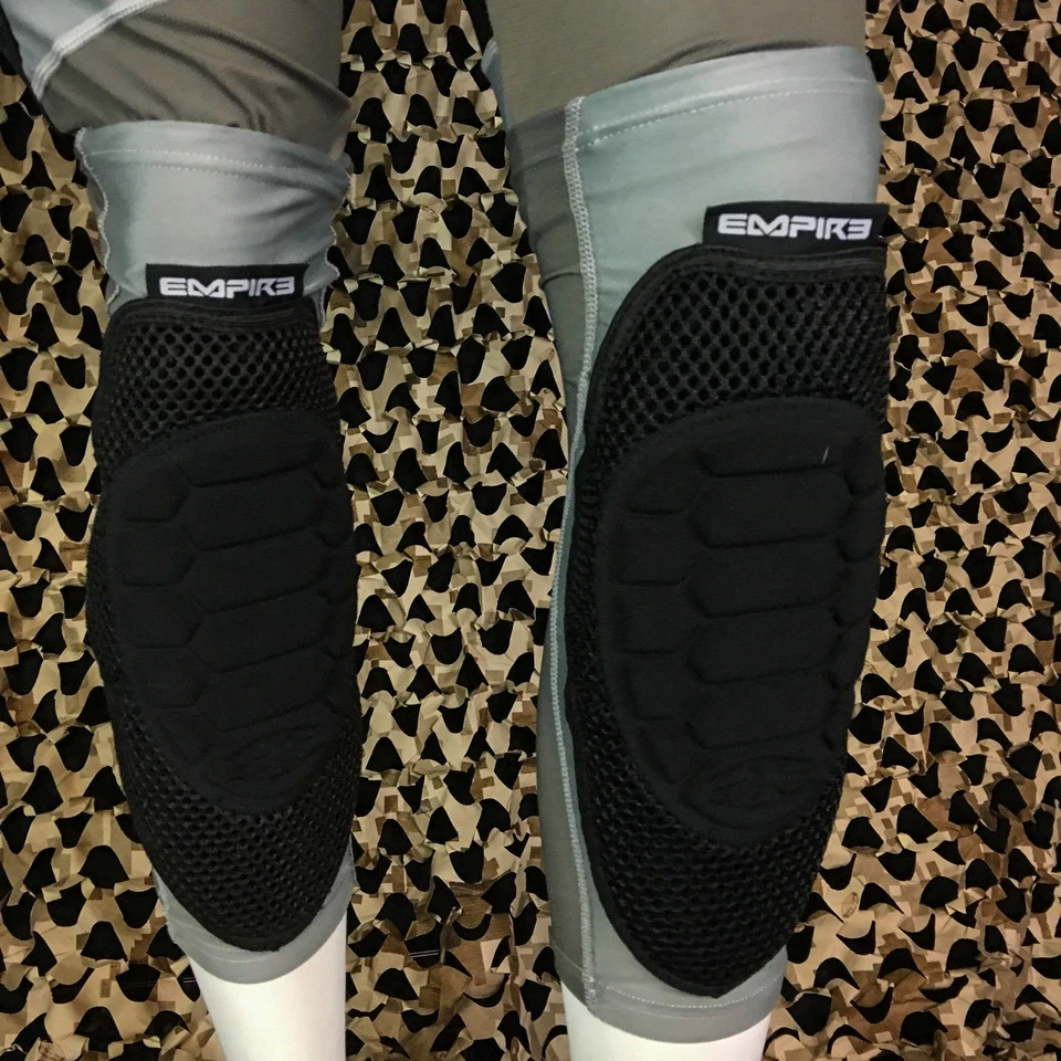 NEW Empire Paintball 2015 NeoSkin Knee Pads Protection - Black/Grey - Youth - Image 2 of 4