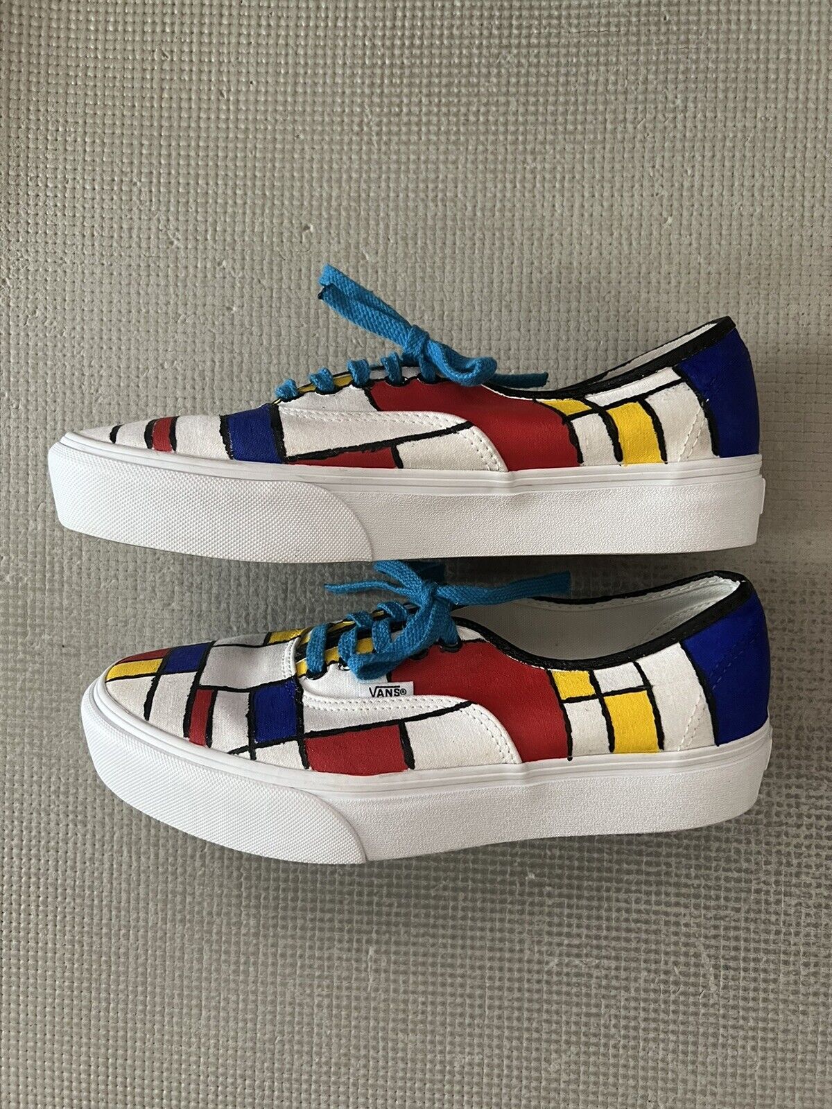 Custom Mondrian Sneakers Men's Size 8.5 Women's Size 10 | eBay