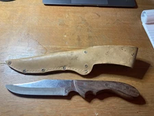 Vintage Maxam steel knive 10.5 collectible With Sheath