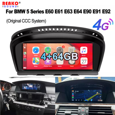 8.8'' For BMW 3 5 Series E90 E60 CCC 2004-08 Carplay Android 13 Radio Navi 4+64GB