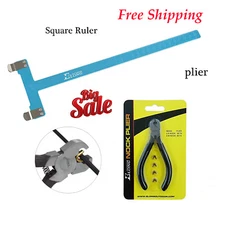 Archery BowString Brass Clip Nock Buckle Pliers T Square Ruler  Tools Set 