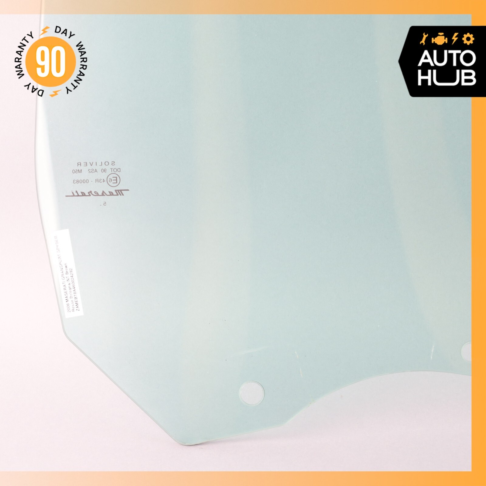 02-07 Maserati GranSport Spyder M138 Door Window Glass Front Left Side OEM 46k