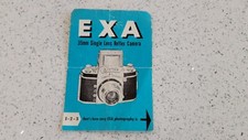IHAGEE EXA SALES BROCHURE PHOTOGRAPHY COLLECTIBLE   