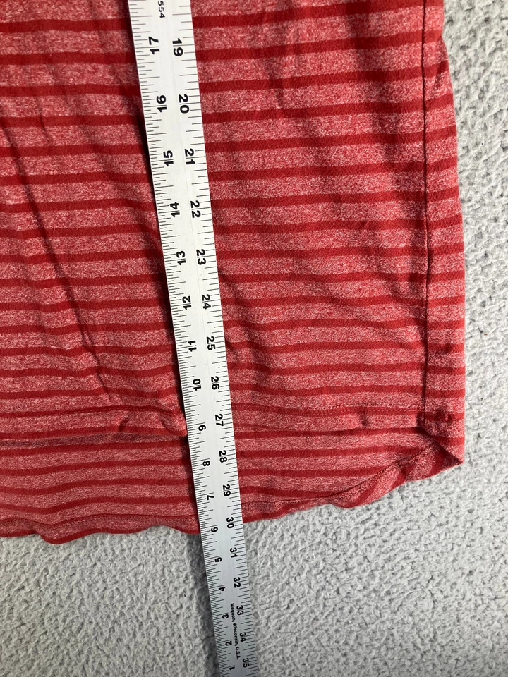 LuLaRoe T-Shirts Men's XL Blue and Red Stripe Short Sleeve Casual Lot of 2 - Image 2 of 4