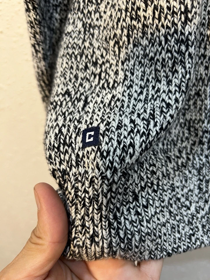 CHAPS Nordic Black/gray Multi Color Sweater Men's XLarge Retro Look - Image 4 of 4