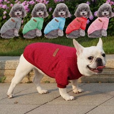 Warm Dog Clothes Puppy Pet Cat Sweater Jacket French Bulldog Coat Hoodie Winter