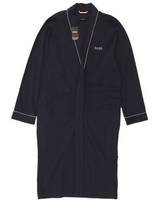 Hugo Boss Damen Langarm Oversize Pullover Kleid UK 10 Small Marineblau BR08
