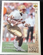 Upper Deck 1992 Amp Lee San Francisco 49ers #13 Rookie NFL Football Card. rookie card picture