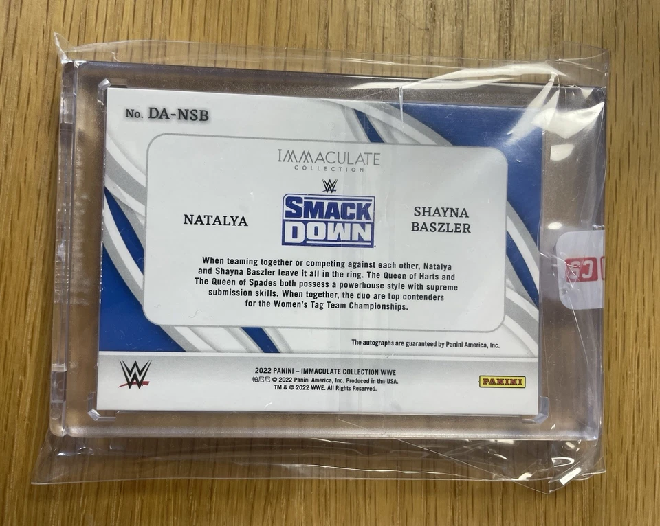 2022 Panini Immaculate WWE Natalya Shayna Baszler Dual Auto 02/25 - DA-NSB - Image 3 of 3