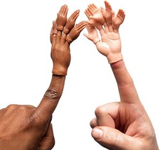 ACC Set of Ten Rubber Finger Hands for Two Mini Puppets