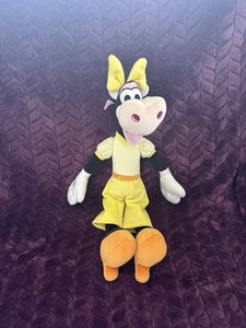 Disney Store Authentic Clarabelle Cow 15" Plush Stuffed Animal Minnie Bow-Toons