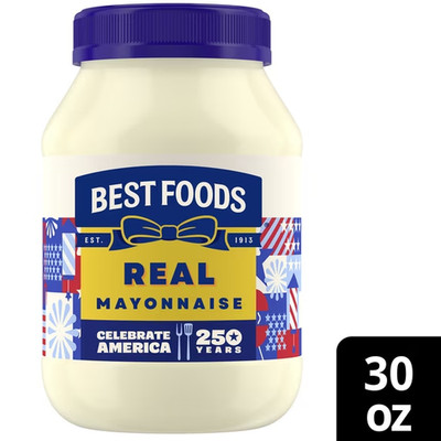 Best Foods Real Mayonnaise Sandwich Spread Condiment, 30 fl oz Jar