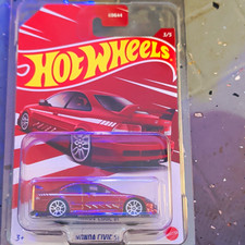 Hot Wheels 2000 Honda Civic Si 164 Red Diecast Car Unopened Box Hot Wheels 2000 Honda Civic Si 164 Red Diecast Car Unopened Box