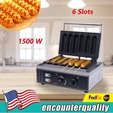 Commercial Electric Waffle Maker Hot Dog French Muffin Machine Corn Dog Maker