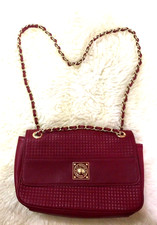 Borsa donna Moschino Love rossa bordeaux tracolla pelle catena oro tracolla