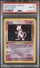 1999 Pokemon GERMAN 1st Edition Base Set Mewtu-Mewtwo Holo 10/102 PSA 8 NM-MT