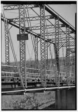 2. Detail view of truss system, looking northeast - Runk Bridge, 1 mile South
