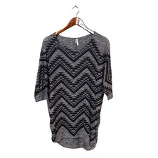 80's Vintage Vanity Textured Geometric Dolman Sleeve Knit Top Made In Usa