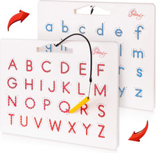Magnetic Alphabet Tracing Board - double-sided upper  lower case Magnetic Drawi