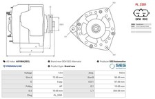 AS-PL Lichtmaschine Generator LiMa 150A 12V für CHEVROLET Suburban (GMT800)
