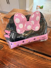 Disney The Cr me Shop Minnie Mouse Makeup Bag Black Pink Bow Cosmetic Organizer