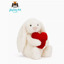 Jellycat Bashful Little Red Love Heart Bunny  New With Tags-Christmas gifts