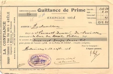 1934 COMPAGNIE D ASSURANCES A PRIMES FIXES CONTRE LA GRELE LA CONFIANCE A MO