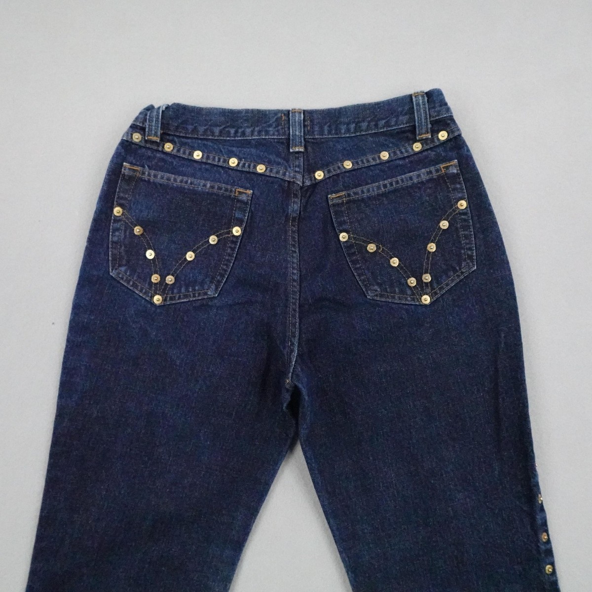 Dolce & Gabbana Jeans Womens 30 Blue Denim Studded Embellished