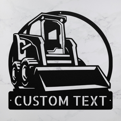 #ad Custom Skid Steer Metal Sign Personalized Heavy Equipment Decor Indoor Outdoor $49.96