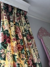 8.8FT COLEFAX FOWLER COUNTRYCHINTZ BESPOKE DESIGNER THERMAL INTERLINED CURTAINS