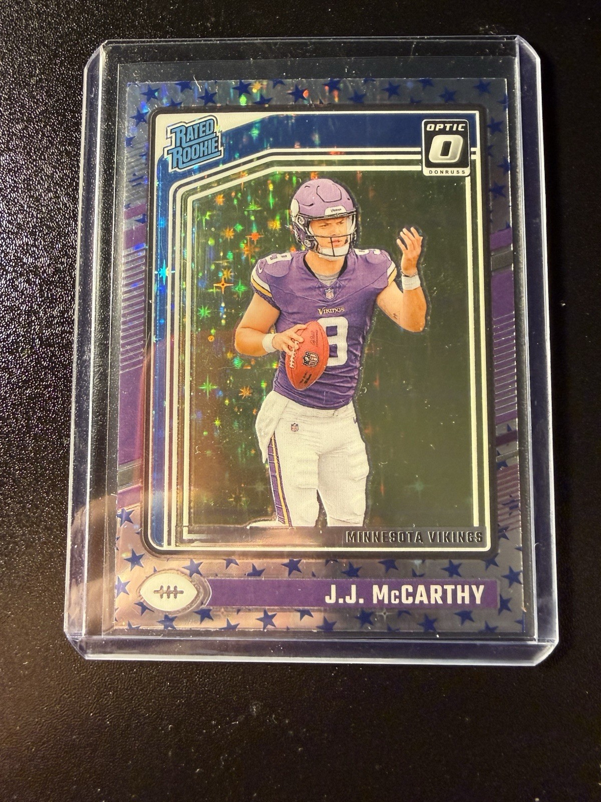 2024 Panini Donruss Optic - Rated Rookie J.J. McCarthy #235 Stars Prizm (RC)