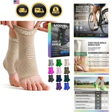 Foot  Ankle Brace Socks for Sprained Ankle Compression Sleeve - Plantar Fasc...