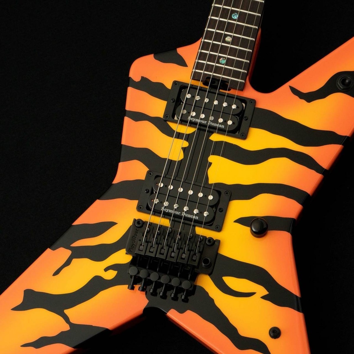 EDWARDS E-RS-ANIMAL Orange Tiger Electric Guitar Made in