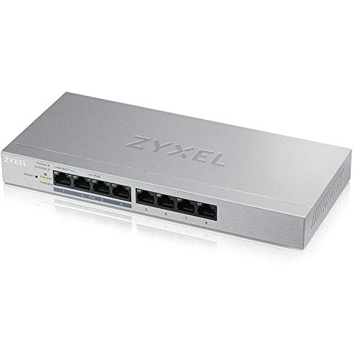 8-Port Gigabit Ethernet Web Managed PoE+ Switch | 4x PoE+ @60W | VLAN ...