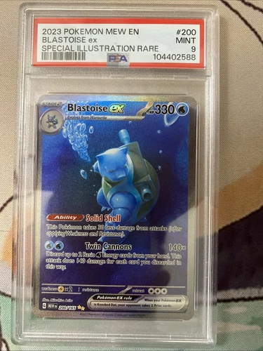 Blastoise ex 200/165 Sv: Scarlet & Violet 151 Holo PSA 9