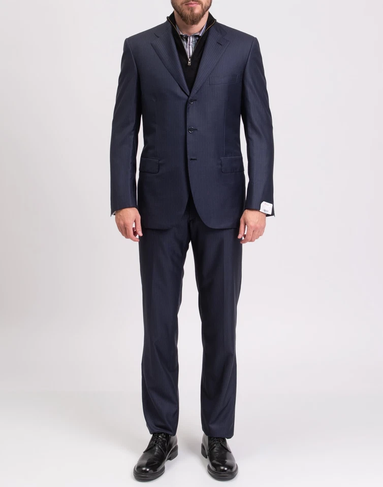 RRP€3050 BRIONI Chigi Silk & Wool Suit IT50 US40 M Single-Breasted Made in Italy - image 3 of 4