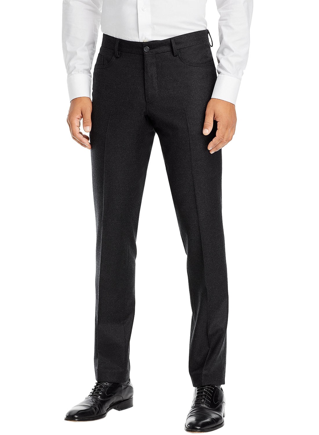 В мужском магазине Шерстяные фланелевые брюки с 5 карманами 36 Вт x 34 Л Темно-серый меланж - 178 новозеландских долларов 7490₽