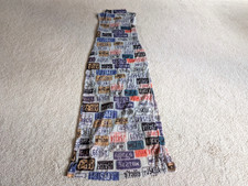 Urban Outfitters Silence + Noise Jayden Mock Neck Dress License Plate Print S