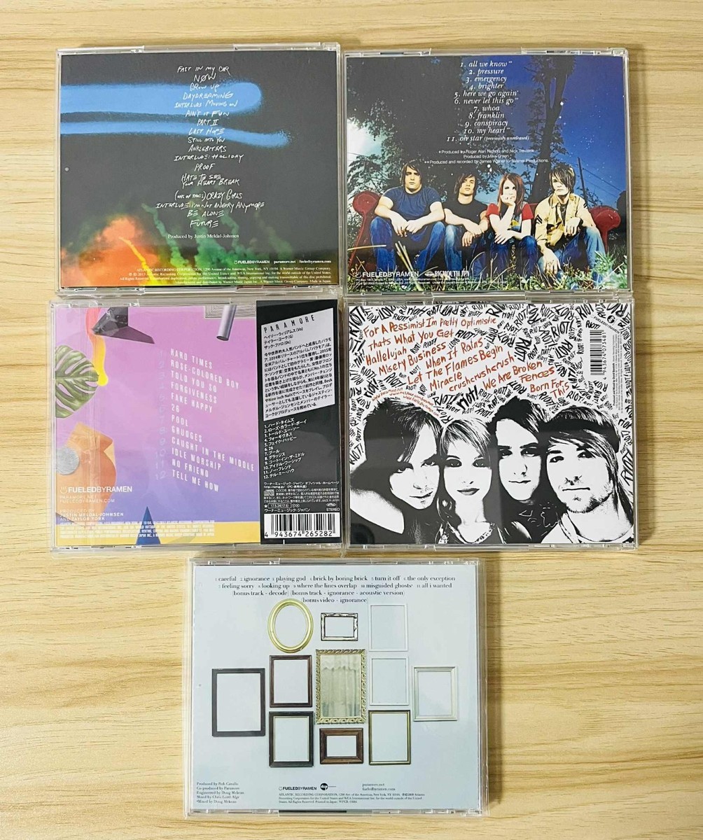Paramore Japanese Edition 5CD Complete Set Bonus Track + OBI Riot