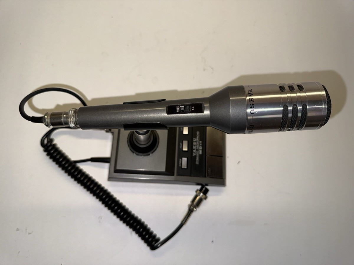 Chrome Yaesu Md-1 B8 Desk Microphone for sale online | eBay
