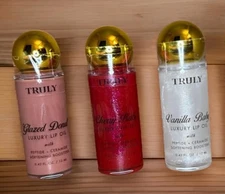 Truly Glazed Donut, Vanilla Baby & Cherry Baby Luxury Lip Oil. Lot of 3. Sealed