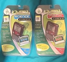 LEAP FROG iQUEST MATH  SCIENCE Cartridges Grades 6-8 NEW SEALED