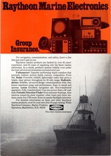 1971 Raytheon Marine Electronics Vintage Print Ad Fathometers Radar Wall Art