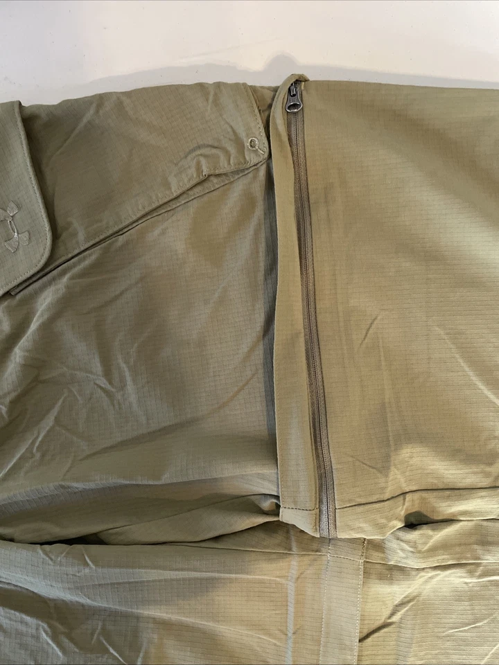 Under Armour Mens 34x30 UA Fishing Covert Tactical Cargo Pants Olive Green NWT - Image 2 of 4