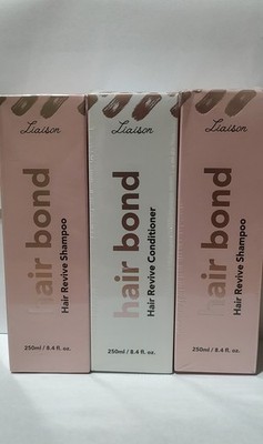 Liaison Hair Bond Hair Revive Shampoo & Conditioner 250ml Anti-Frizz (Pack of 3)