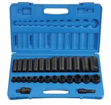 Grey Pneumatic 1328RD 1/2" Drive 28-Piece Standard & Deep Socket Set