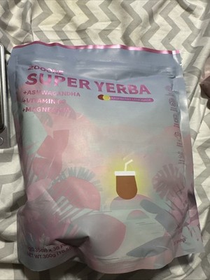 Super Yerba  Raspberry Lemonade Powder 200G -30 Serv Exp 07/27