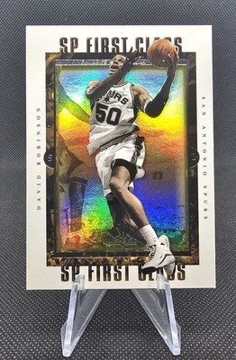 1999-00 SP Authentic - Sp First Class David Robinson HOF #FC11 San Antonio Spurs