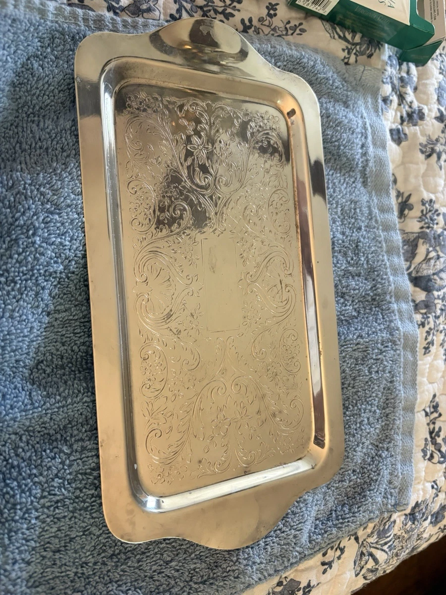 FB Rogers Silver Coin Antique US Silver-Plated Platters & Trays